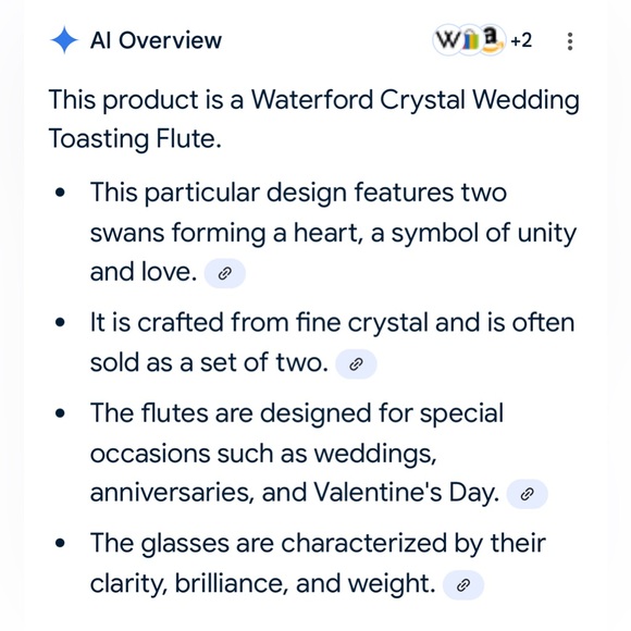 Waterford Crystal 9” tall wedding toasting Champagne Flutes - Picture 5 of 5